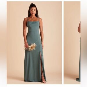 Birdy Grey Ash Crepe Dress in color Sea Glass Sz XL